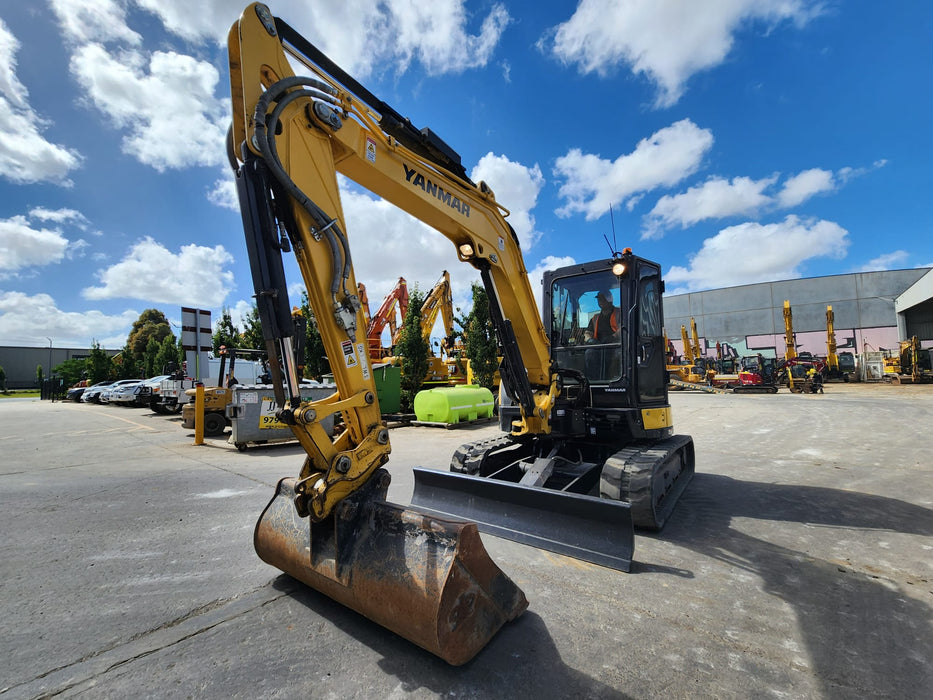 2021 YANMAR VIO55-6 5.6T EXCAVATOR (EX122) WITH RAIL SPEC AND 2350 HOURS