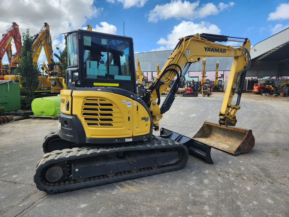 2021 YANMAR VIO55-6 5.6T EXCAVATOR (EX122) WITH RAIL SPEC AND 2350 HOURS