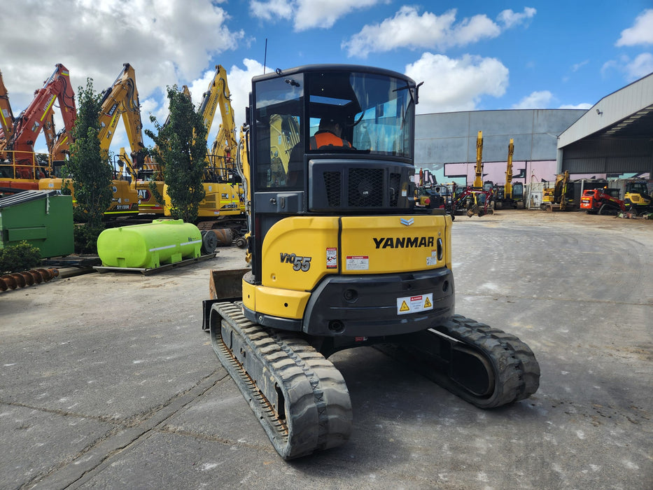 2021 YANMAR VIO55-6 5.6T EXCAVATOR (EX122) WITH RAIL SPEC AND 2350 HOURS