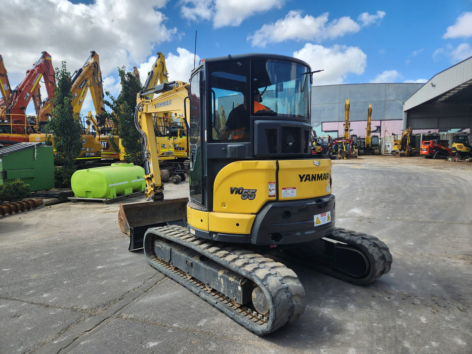 2021 YANMAR VIO55-6 5.6T EXCAVATOR (EX122) WITH RAIL SPEC AND 2350 HOURS