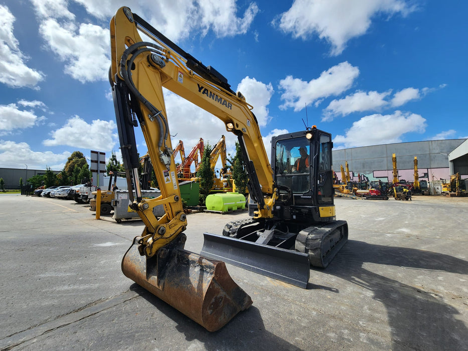 2021 YANMAR VIO55-6 5.6T EXCAVATOR (EX122) WITH RAIL SPEC AND 2350 HOURS