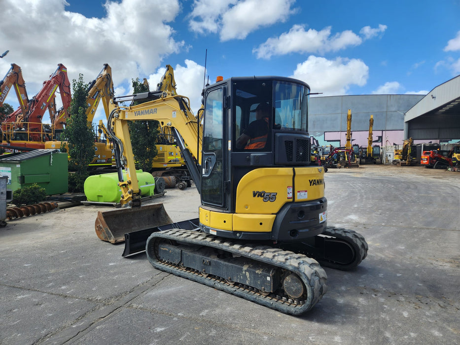 2021 YANMAR VIO55-6 5.6T EXCAVATOR (EX122) WITH RAIL SPEC AND 2350 HOURS