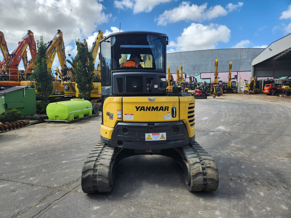 2021 YANMAR VIO55-6 5.6T EXCAVATOR (EX122) WITH RAIL SPEC AND 2350 HOURS