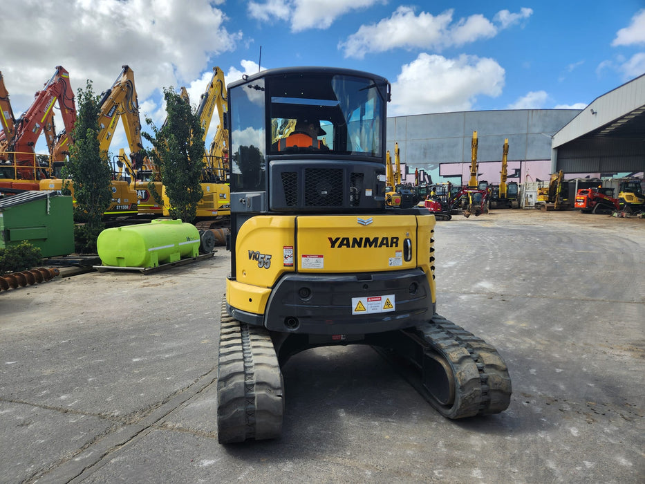 2021 YANMAR VIO55-6 5.6T EXCAVATOR (EX122) WITH RAIL SPEC AND 2350 HOURS