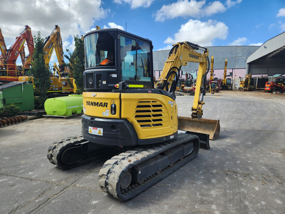 2021 YANMAR VIO55-6 5.6T EXCAVATOR (EX122) WITH RAIL SPEC AND 2350 HOURS