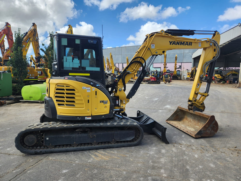 2021 YANMAR VIO55-6 5.6T EXCAVATOR (EX122) WITH RAIL SPEC AND 2350 HOURS