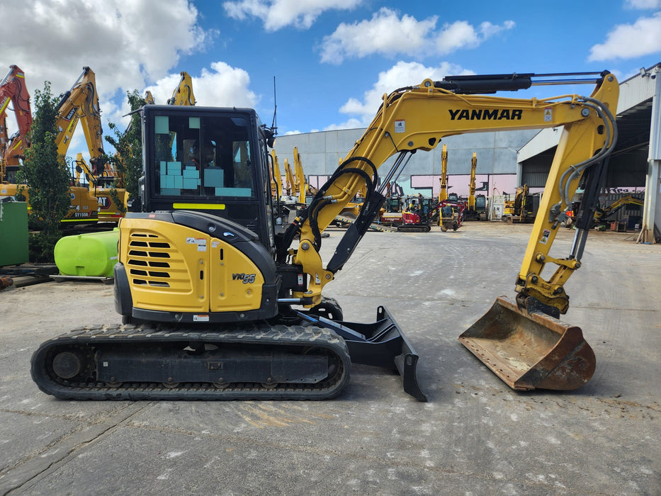 2021 YANMAR VIO55-6 5.6T EXCAVATOR (EX122) WITH RAIL SPEC AND 2350 HOURS