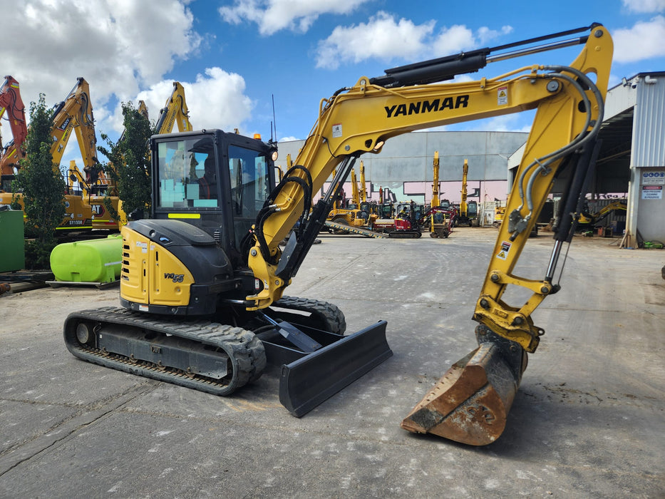 2021 YANMAR VIO55-6 5.6T EXCAVATOR (EX122) WITH RAIL SPEC AND 2350 HOURS