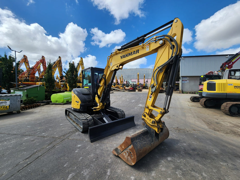 2021 YANMAR VIO55-6 5.6T EXCAVATOR (EX122) WITH RAIL SPEC AND 2350 HOURS