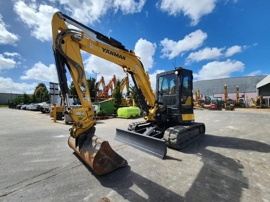 2021 YANMAR VIO55-6 5.6T EXCAVATOR (EX122) WITH RAIL SPEC AND 2350 HOURS