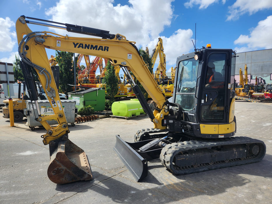 2021 YANMAR VIO55-6 5.6T EXCAVATOR (EX122) WITH RAIL SPEC AND 2350 HOURS