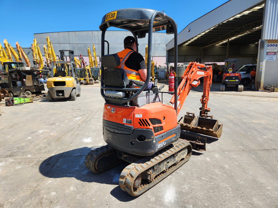 2020 KUBOTA U17-3 1.7T EXCAVATOR (E130) WITH HITCH, BUCKETS AND 1278 HOURS