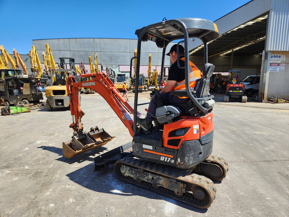 2020 KUBOTA U17-3 1.7T EXCAVATOR (E130) WITH HITCH, BUCKETS AND 1278 HOURS