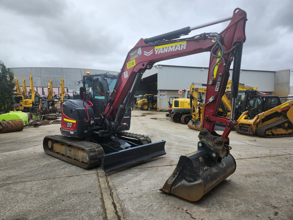 2022 YANMAR VIO80 8T EXCAVAOR (EX146) WITH SET BUCKETS AND 2880 HOURS