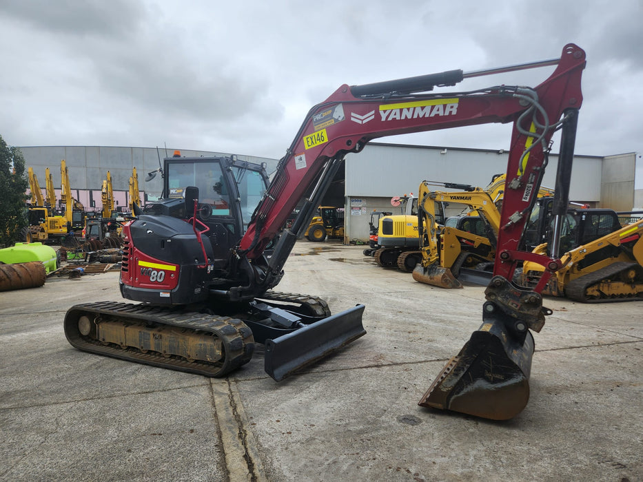 2022 YANMAR VIO80 8T EXCAVAOR (EX146) WITH SET BUCKETS AND 2880 HOURS