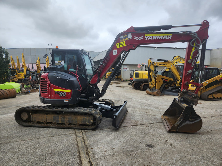 2022 YANMAR VIO80 8T EXCAVAOR (EX146) WITH SET BUCKETS AND 2880 HOURS