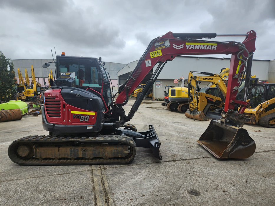 2022 YANMAR VIO80 8T EXCAVAOR (EX146) WITH SET BUCKETS AND 2880 HOURS