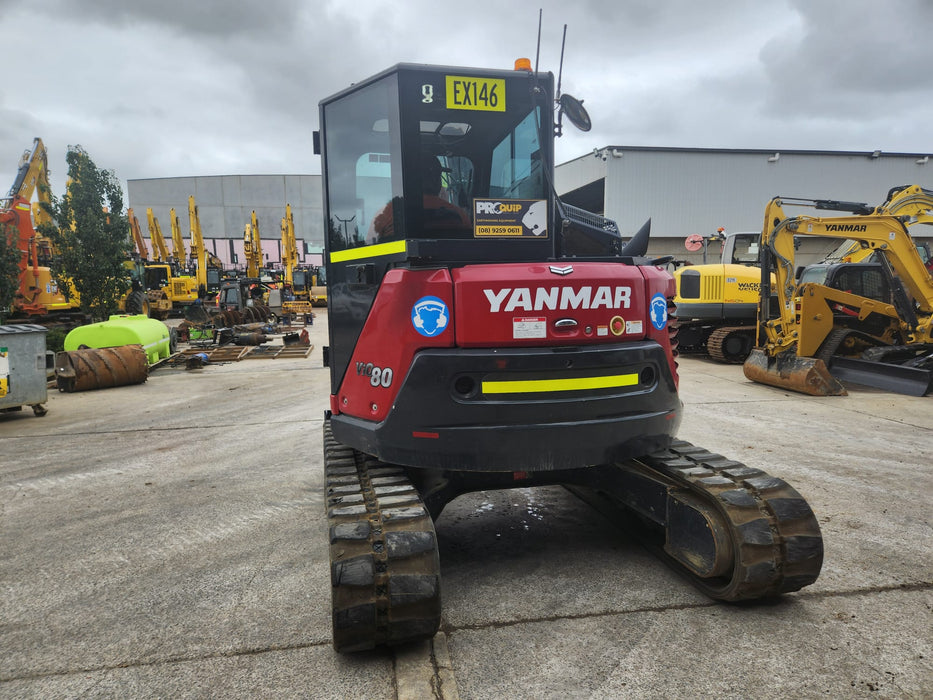 2022 YANMAR VIO80 8T EXCAVAOR (EX146) WITH SET BUCKETS AND 2880 HOURS