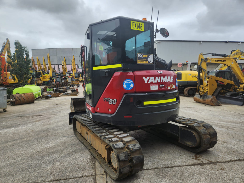 2022 YANMAR VIO80 8T EXCAVAOR (EX146) WITH SET BUCKETS AND 2880 HOURS