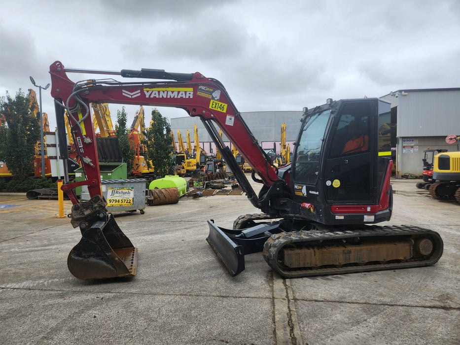 2022 YANMAR VIO80 8T EXCAVAOR (EX146) WITH SET BUCKETS AND 2880 HOURS