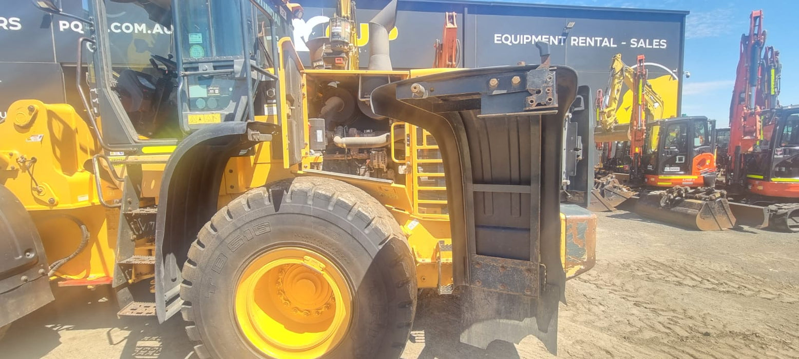 2019 HYUNDAI HL760-9 18T ARTIC WHEEL LOADER (L124) WITH HITCH, 4870 HRS