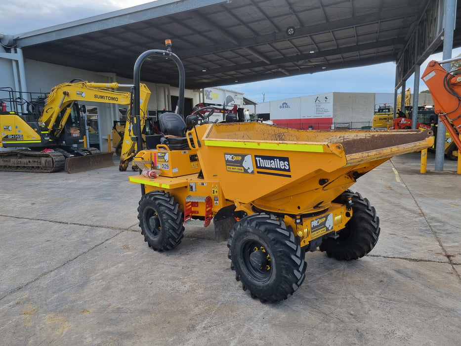 THWAITES 3T 2021 ARTIC SWIVEL SITE DUMPER (DU219) WITH 740 HOURS