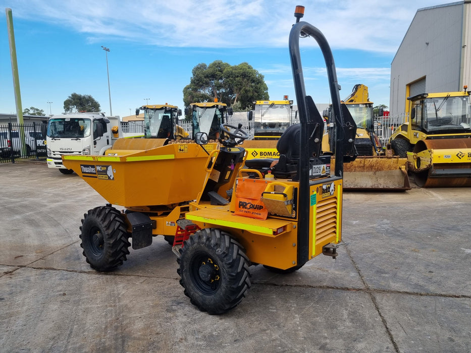 THWAITES 3T 2021 ARTIC SWIVEL SITE DUMPER (DU219) WITH 740 HOURS