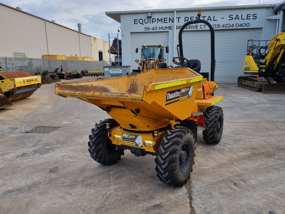 THWAITES 3T 2021 ARTIC SWIVEL SITE DUMPER (DU219) WITH 740 HOURS