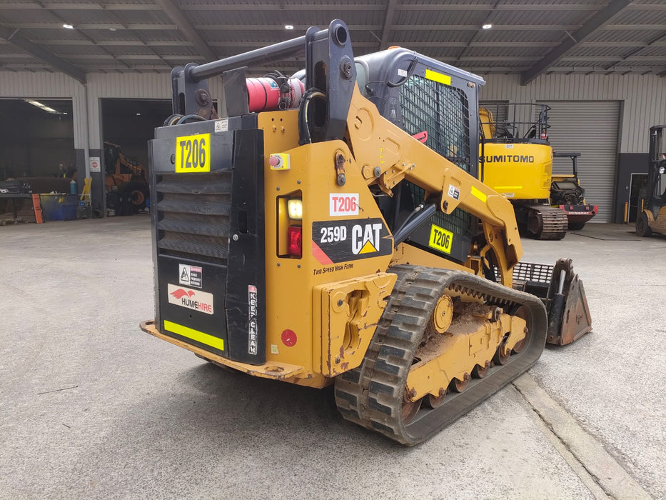 2018 CAT 259D TRACK LOADER (T683) WITH HI-FLOW, 4 IN 1 BUCKET AND 2640 HOURS