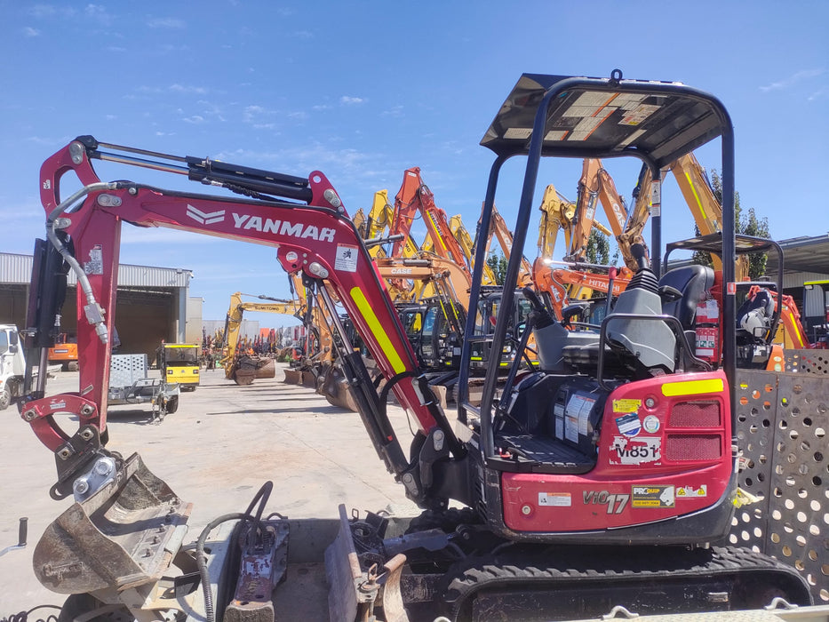 2022 YANMAR VIO17 1.7T EXCAVATOR (M851) WITH LOW 780 HOURS