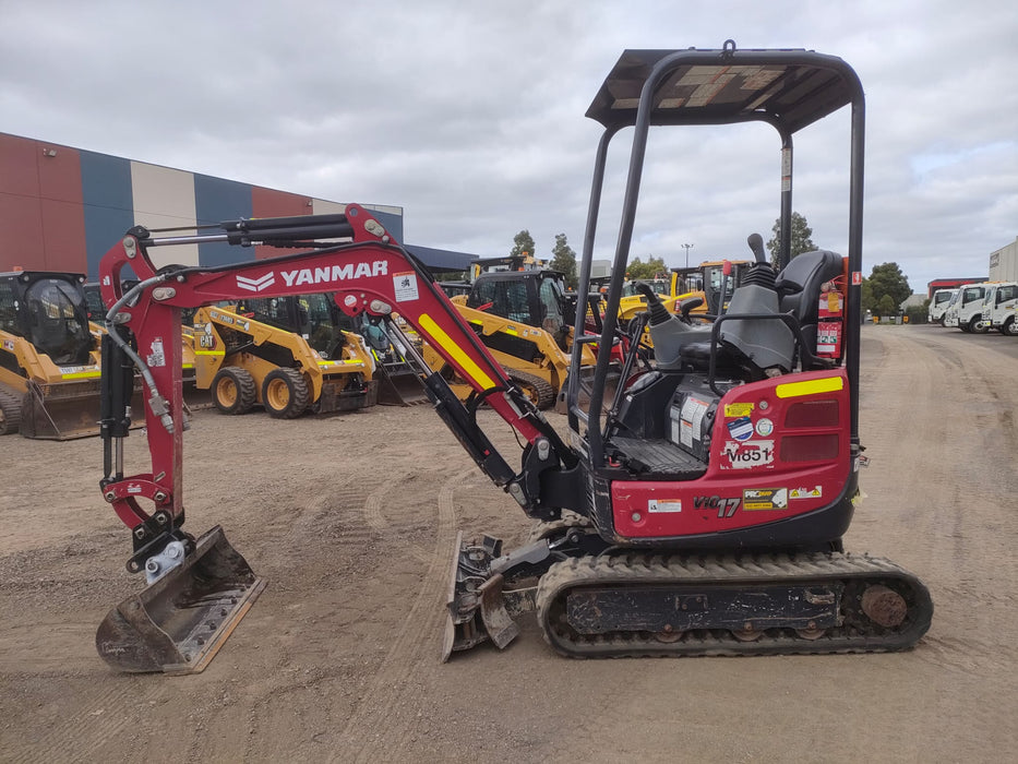 2022 YANMAR VIO17 1.7T EXCAVATOR (M851) WITH LOW 780 HOURS