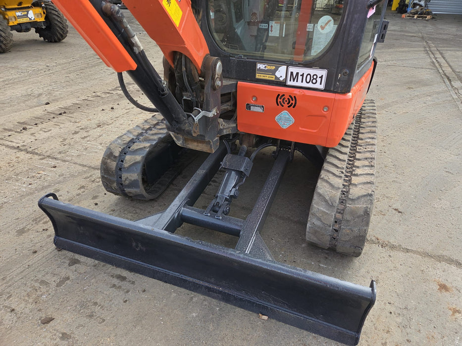 2019 KUBOTA U35-4 3.6T EXCAVATOR (M1081) WITH CAB, HITCH, BUCKETS AND 2035 HRS
