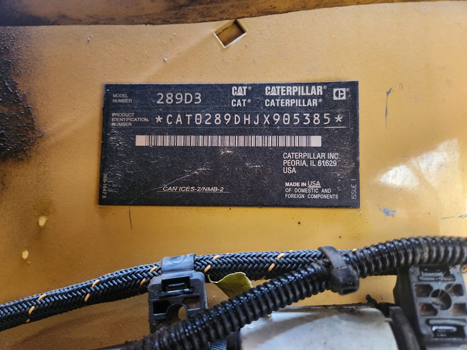 2021 CAT 289D3 TRACK LOADER (T442) WITH 4 IN 1 BUCKET AND 1760 HRS