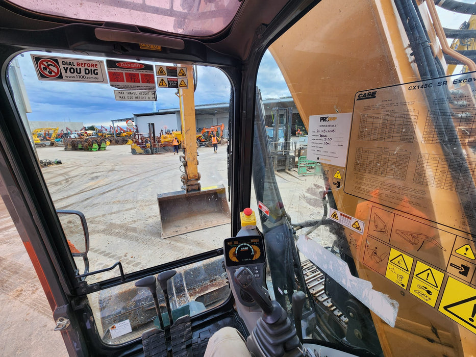 2021 CASE CX145C 15T EXCAVATOR (E329) WITH HITCH, BUCKETS AND 3360 HOURS