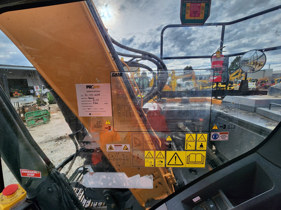 2021 CASE CX145C 15T EXCAVATOR (E329) WITH HITCH, BUCKETS AND 3360 HOURS