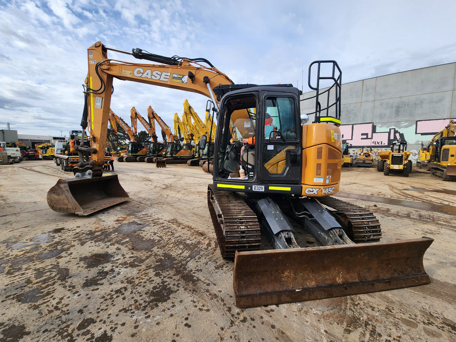 2021 CASE CX145C 15T EXCAVATOR (E329) WITH HITCH, BUCKETS AND 3360 HOURS