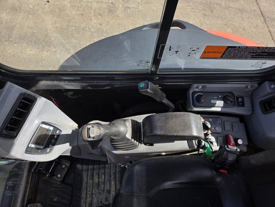 USED 2022 KUBOTA U35-4 3.6T EXCAVATOR WITH A/C CAB, BUCKETS AND 1560HRS