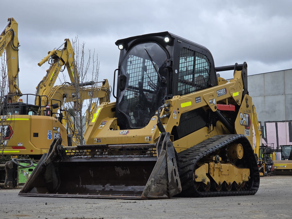 2021 CAT 259D3 TRACK LOADER (T496) WITH HI-FLOW, 4 IN 1 AND LOW 1185 HOURS