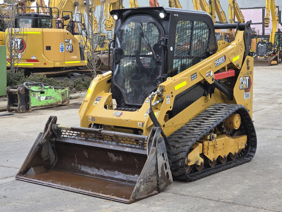 2021 CAT 259D3 TRACK LOADER (T496) WITH HI-FLOW, 4 IN 1 AND LOW 1185 HOURS