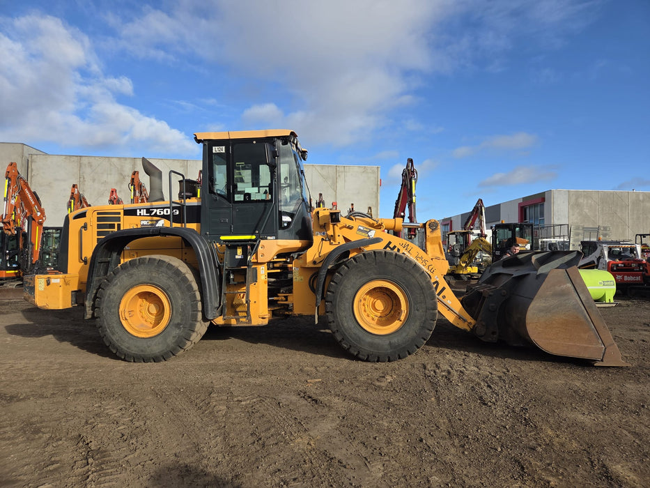 2019 HYUNDAI HL760-9 18T ARTIC WHEEL LOADER (L124) WITH HITCH, 5120 HRS