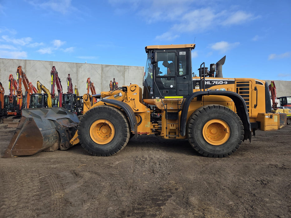 2019 HYUNDAI HL760-9 18T ARTIC WHEEL LOADER (L124) WITH HITCH, 5120 HRS