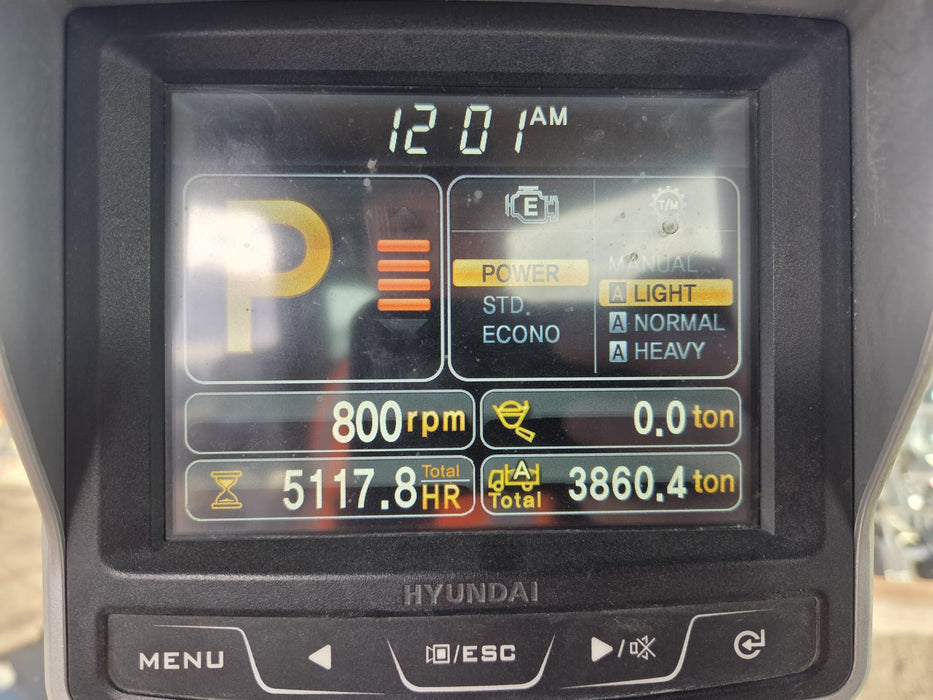 2019 HYUNDAI HL760-9 18T ARTIC WHEEL LOADER (L124) WITH HITCH, 5120 HRS