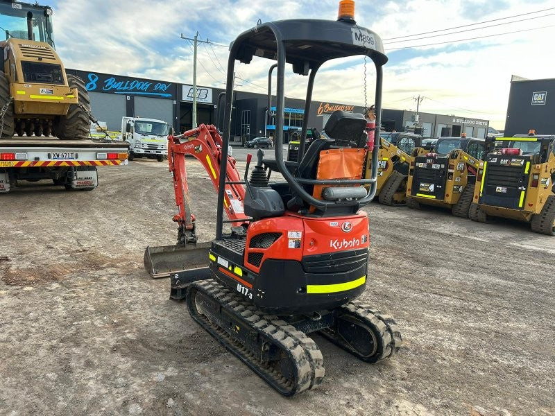 2021 KUBOTA U17 1.7T MINI-EXCAVATOR (M899) WITH HITCH, BUCKETS AND 750 HOURS