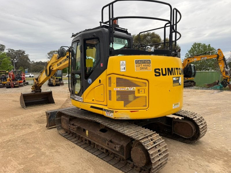 2018 SUMITOMO SH145X-6 15T EXCAVATOR (E470)WITH HITCH, BUCKETS AND 4895 HRS