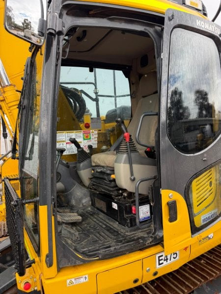 2022 KOMATSU PC138US 15T EXCAVATOR (E475) WITH TILT HITCH, BUCKETS, 2720 HRS