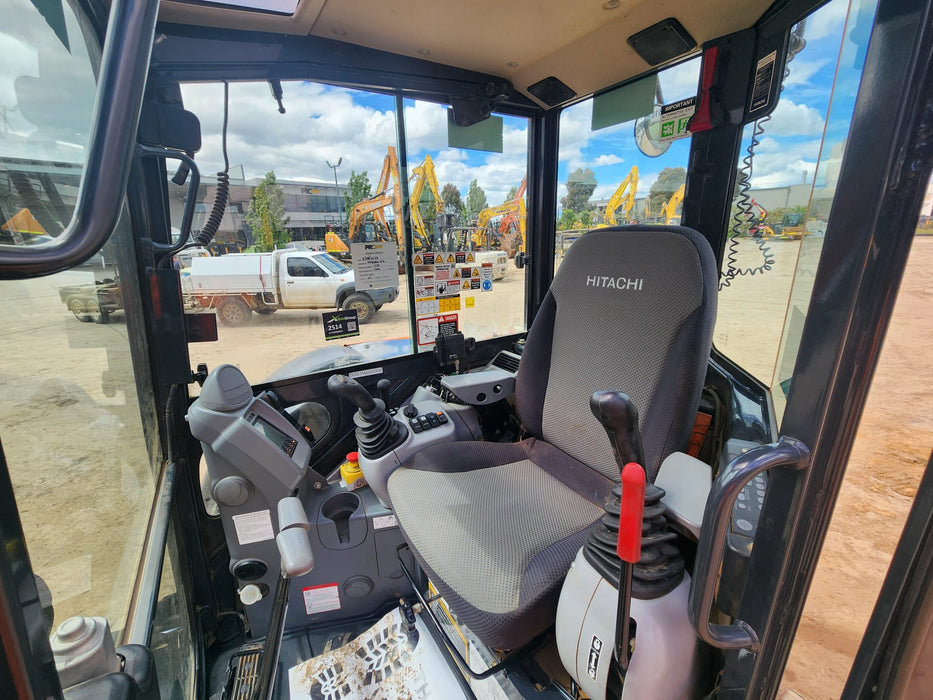 2022 HITACHI ZX55U-5 5.5T EXCAVATOR (M819) WITH CAB, HITCH, BUCKETS, 1420 HRS