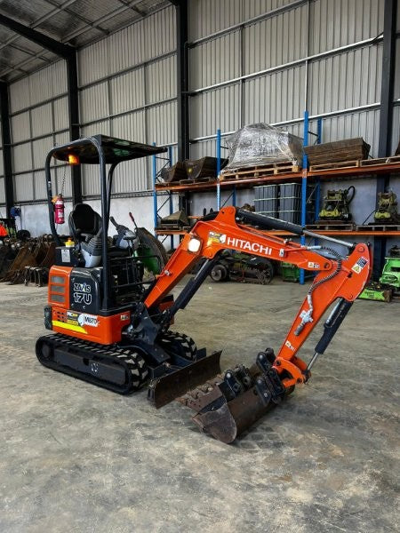 2021 Hitachi ZX17U-5 1.7T Excavator (M870) With Hitch, 3 Buckets And 750 Hrs