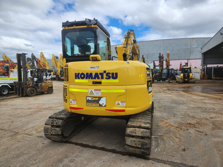 2022 KOMATSU PC88MR-10 8.8T EXCAVATOR (M872) WITH 2060 HOURS