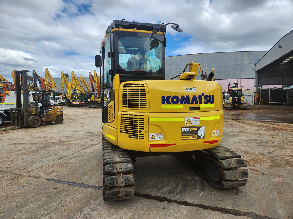 2022 KOMATSU PC88MR-10 8.8T EXCAVATOR (M872) WITH 2060 HOURS