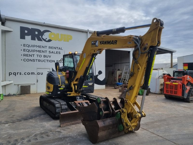 2022 YANMAR VIO80-1 8T EXCAVATOR (M859) WITH RUBBER TRACKS AND 1705 HOURS